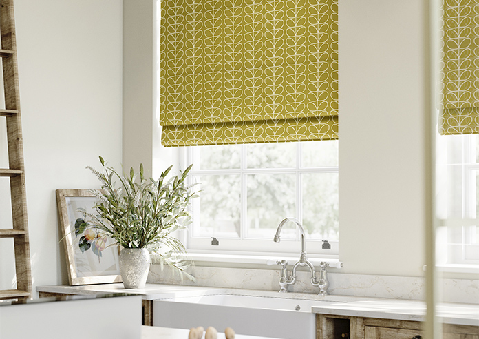 Orla Kiely Linear Stem, Seagrass - Twist&Fit Roman Blind - Image 5